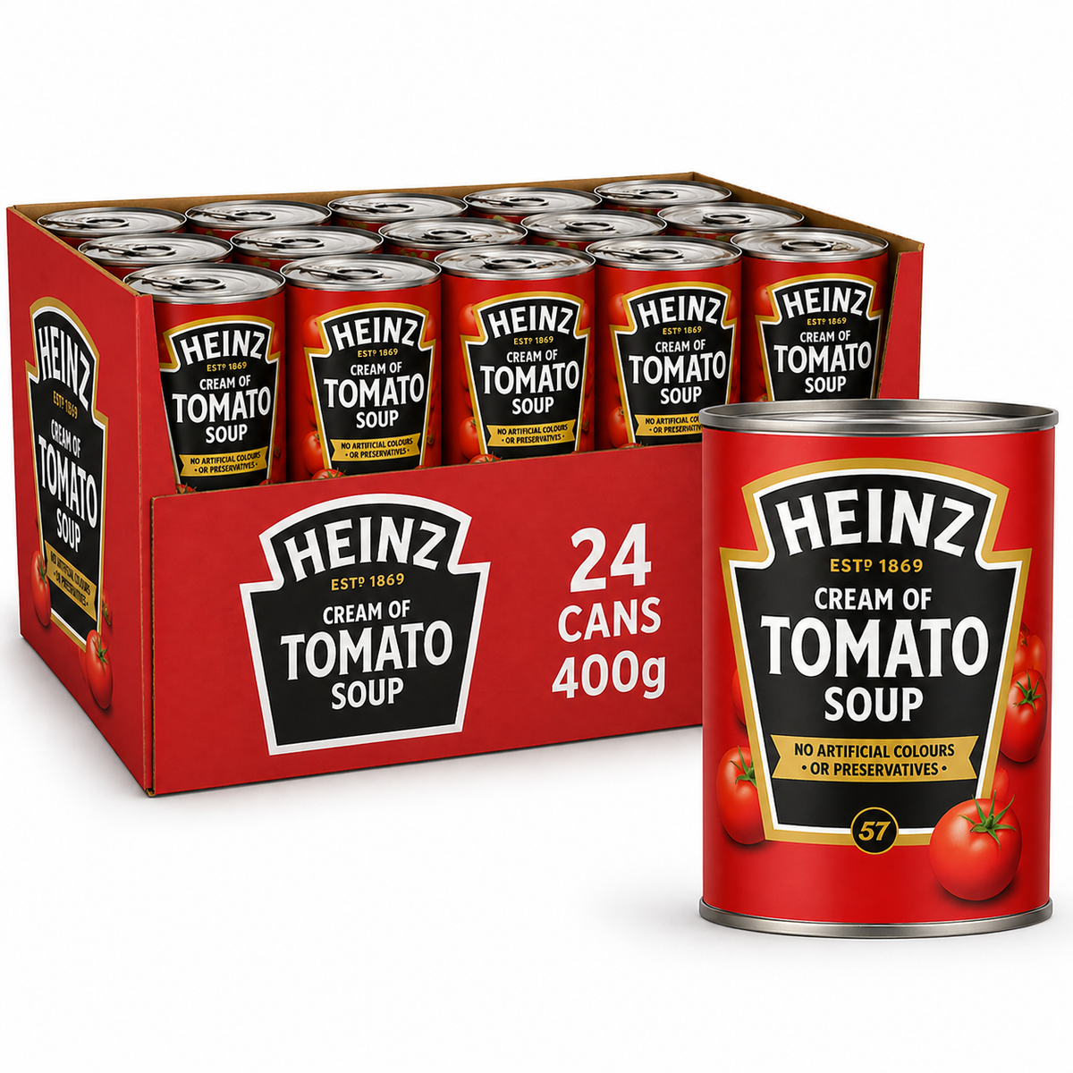 Heinz Cream of Tomato Soup 400g x 24 Cans