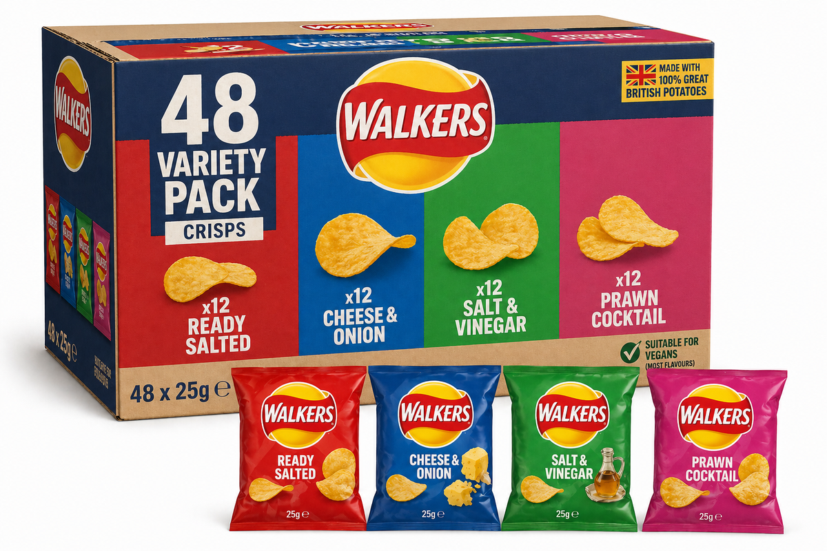 Walkers Crisps Variety Pack x 48 Bags
