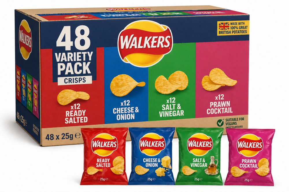 Walkers Crisps Variety Pack x 48 Bags
