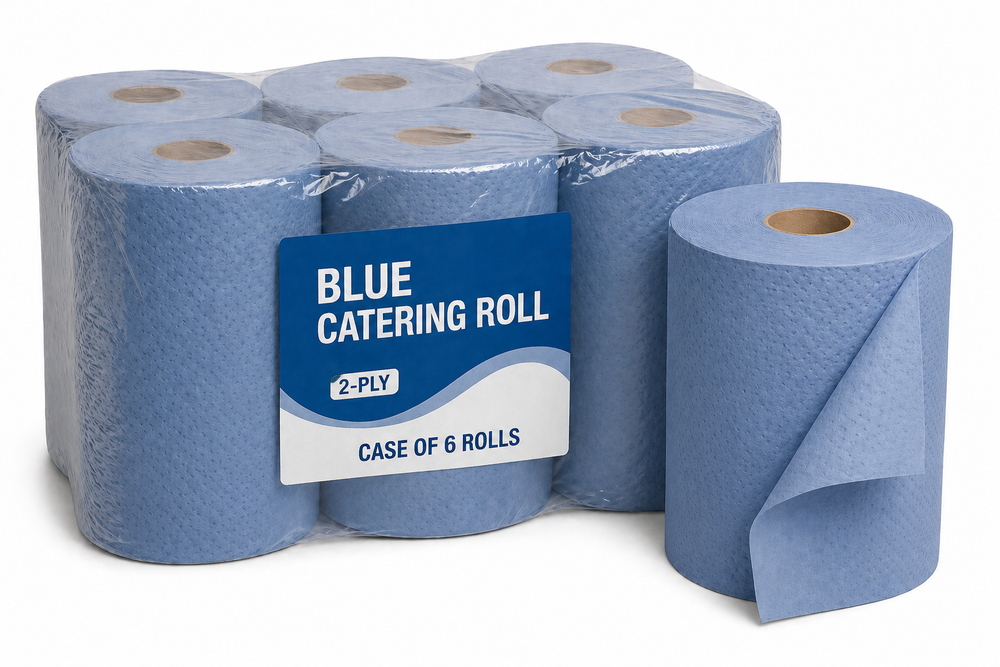 Blue Catering Roll 2-Ply x 6 Rolls