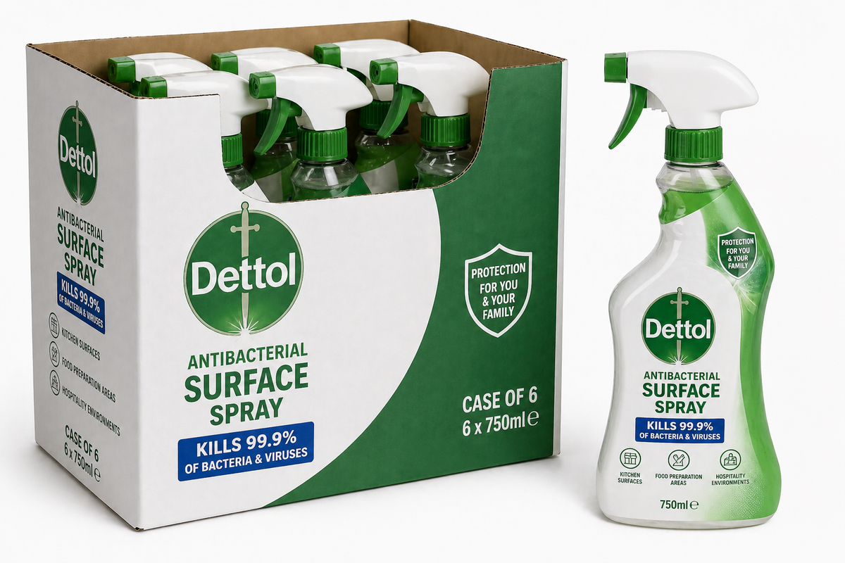 Dettol Antibacterial Surface Spray 750ml x 6