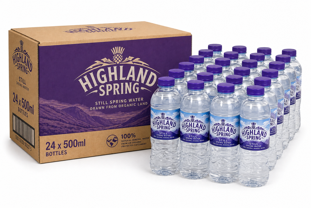 Highland Spring Still Water 500ml x 24 Bottles